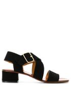 Chie Mihara Crossover Strap Sandals - Black