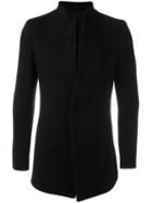 System Homme Concealed Fastening Jacket, Men's, Size: Small, Black, Polyurethane/wool