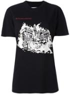 Off-white 'burning Palace' T-shirt, Women's, Size: Small, Black, Cotton
