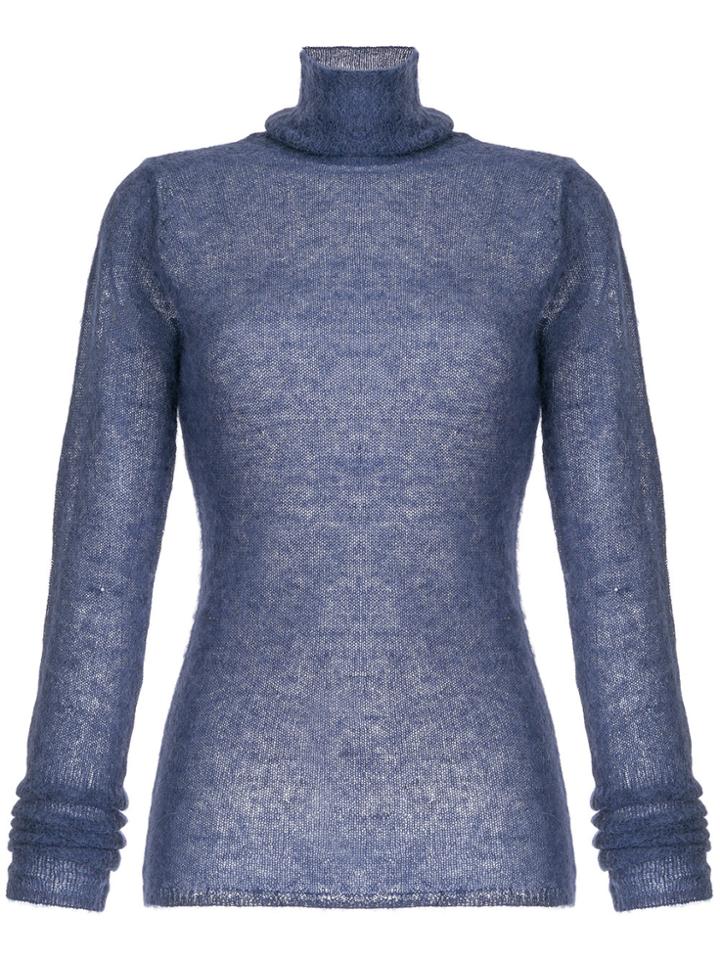 Estnation Roll Neck Sweatshirt - Blue