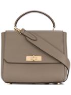 Bally Flip Lock Tote - Grey