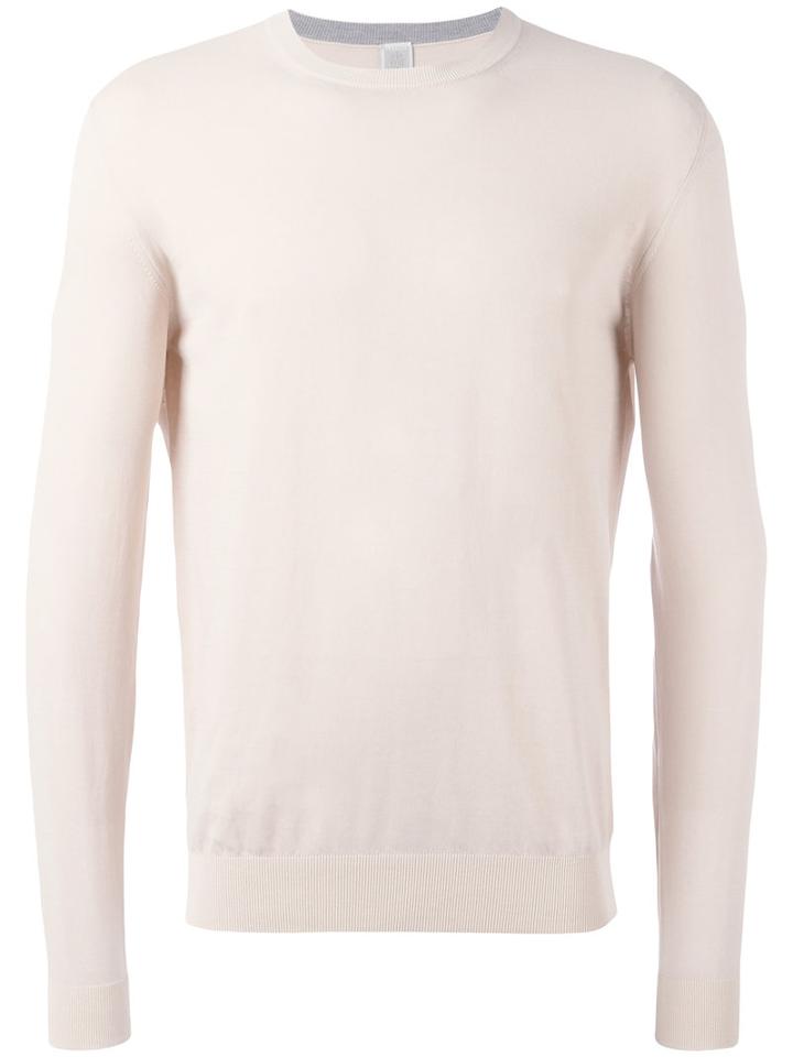 Eleventy - Crew Neck Jumper - Men - Cotton - M, Nude/neutrals, Cotton