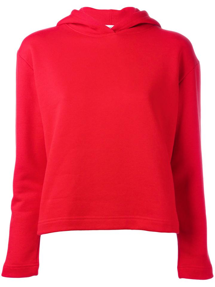 Balenciaga High Back Hoodie, Women's, Size: Large, Red, Cotton