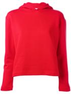 Balenciaga High Back Hoodie, Women's, Size: Large, Red, Cotton