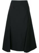 Enföld Folded Midi Skirt - Black