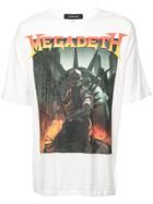 R13 Megadeth Print T-shirt - White