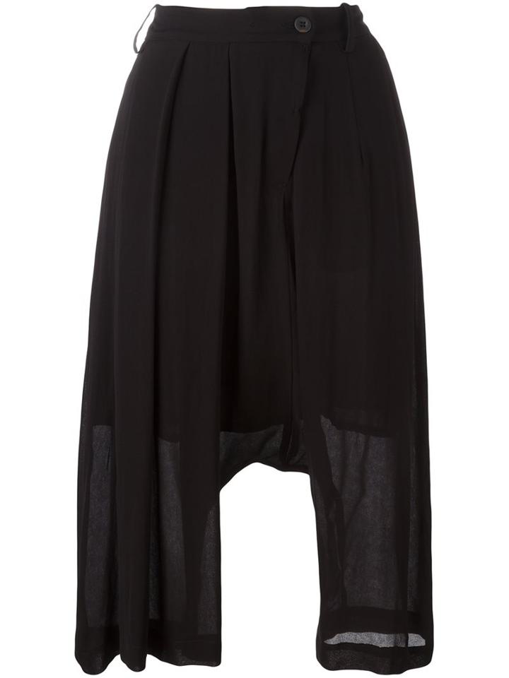 Lost & Found Ria Dunn Pleated Skirt Pant, Women's, Size: Small, Black, Silk