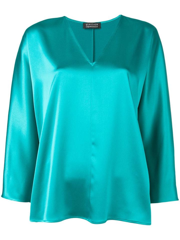 Gianluca Capannolo V-neck Blouse - Green