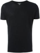 Majestic Filatures Plain T-shirt, Men's, Size: Small, Black, Cotton/cashmere