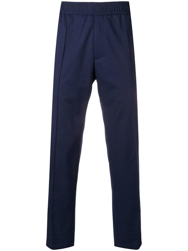 Versace Logo Tape Track Pants - Blue