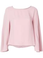 Giorgio Armani Cape Blouse - Pink & Purple