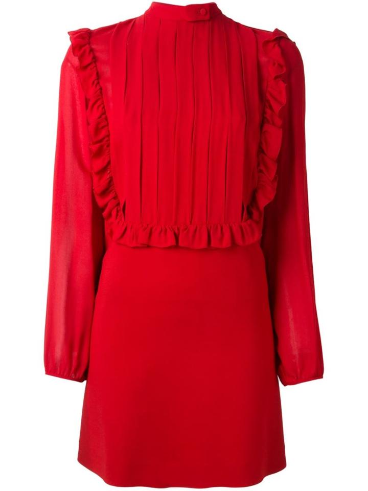 Giamba Pleated Bib Dress