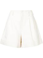 Comme Des Garçons Vintage Wide-legged Tailored Shorts - White
