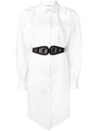 Christopher Kane Lace Crotch Shirt Dress - White