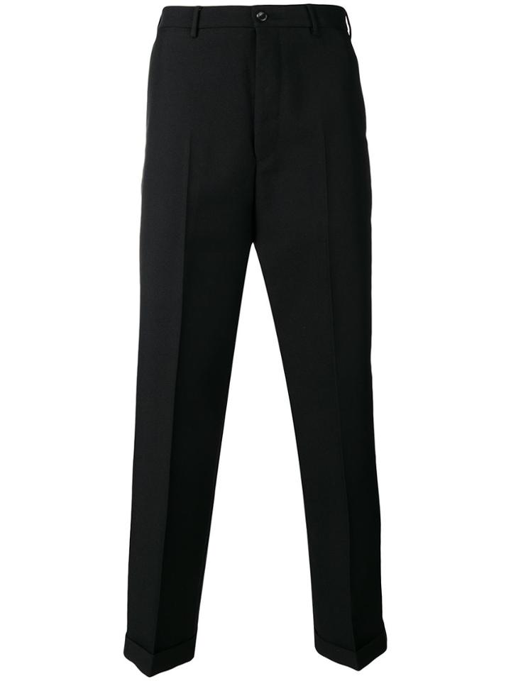 Pt01 Straight Leg Tailored Trousers - Black