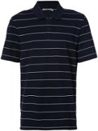 Vince - Horizontal Stripe Polo - Men - Cotton - M, Blue, Cotton