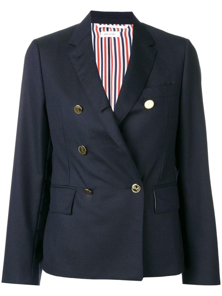 Thom Browne Narrow Shoulder Wool Sport Coat - Blue