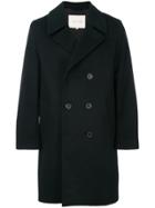 Mackintosh Double Breasted Coat - Black