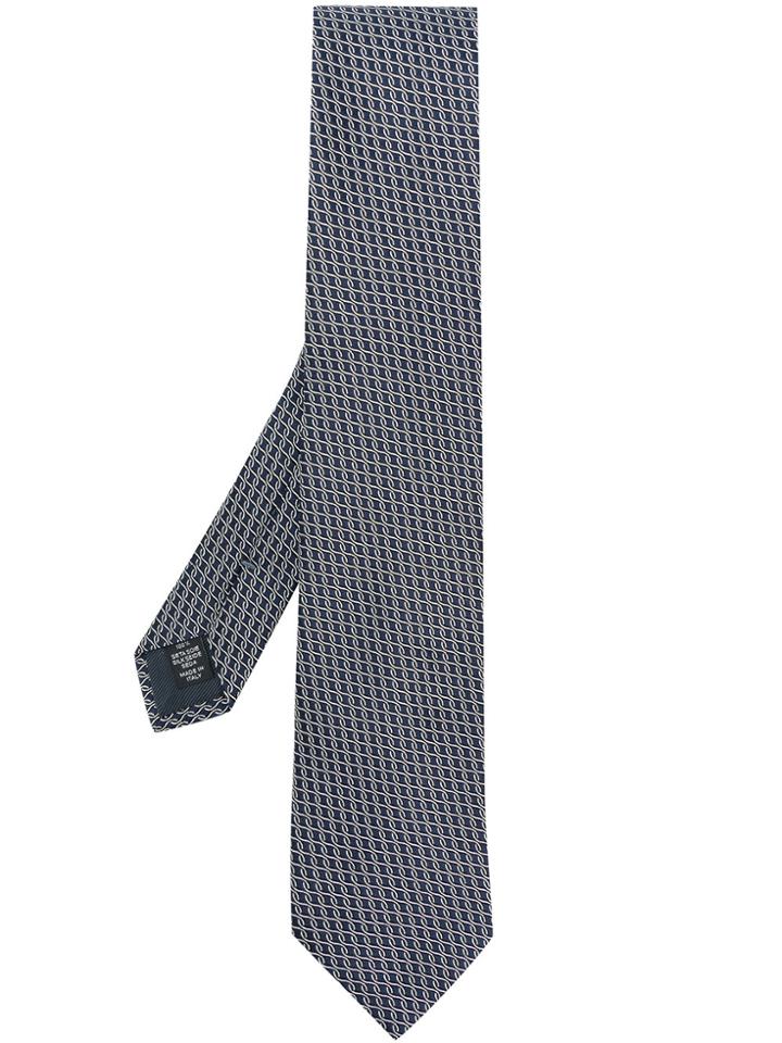 Ermenegildo Zegna Printed Style Tie - Grey