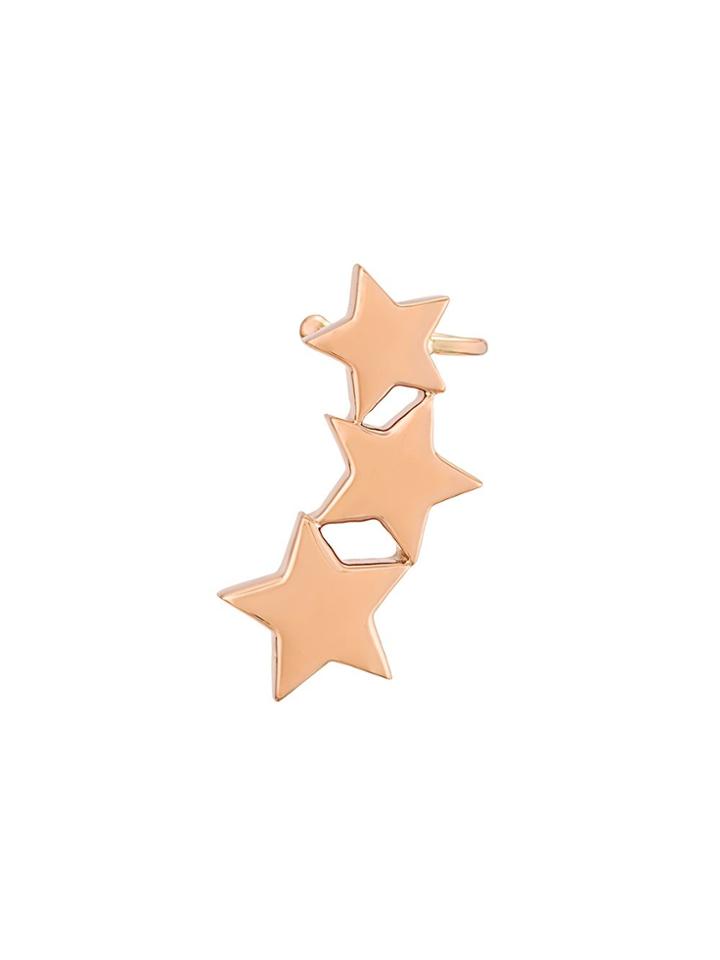 Alinka Stasia Triple Star Slider Earring - Metallic