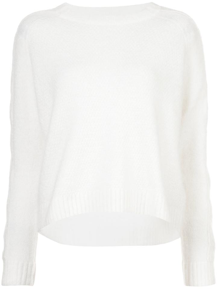 Just Female Round Neck Sweater - White