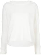 Just Female Round Neck Sweater - White
