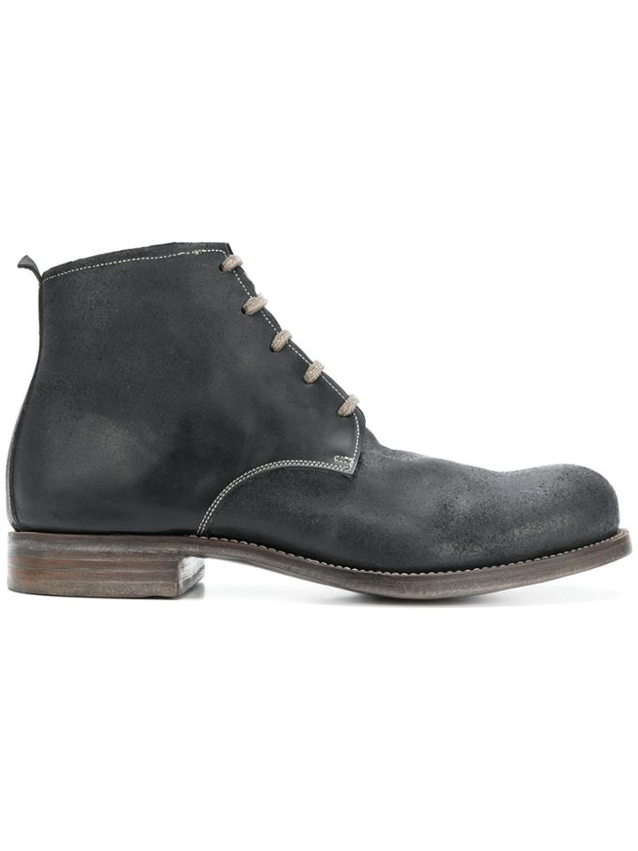 Dimissianos & Miller Lace Up Ankle Boots - Grey