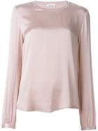 P.a.r.o.s.h. Safira Blouse, Women's, Size: L, Pink/purple, Silk/spandex/elastane