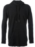 11 By Boris Bidjan Saberi Classic Hoodie, Men's, Size: Large, Black, Cotton