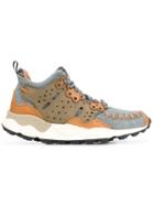 Flower Mountain Woven Lace-up Sneakers - Blue