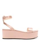 Prada Open Toe Platform Sandals - Pink