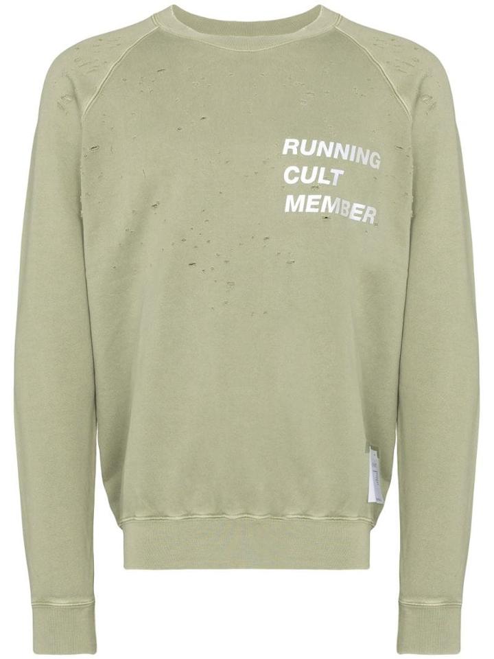 Satisfy Classic Distressed Sweatshirt - Green