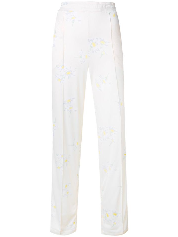 Ganni Floral Track Pants - Yellow & Orange