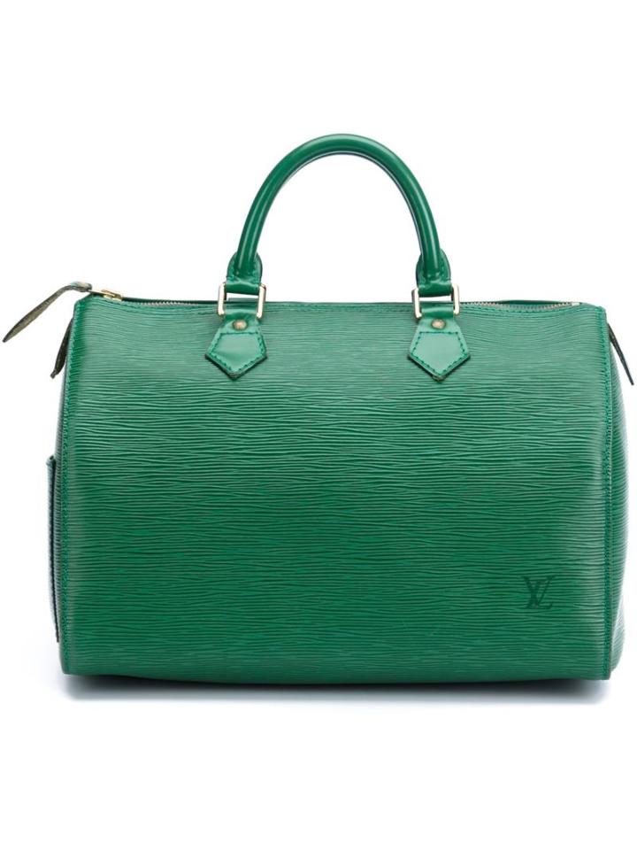 Louis Vuitton Vintage Speedy 30 Tote, Women's, Green