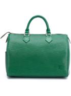 Louis Vuitton Vintage Speedy 30 Tote, Women's, Green