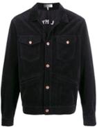 Isabel Marant Embroidered Wolf Corduroy Jacket - Grey