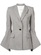 Prabal Gurung Bell Sleeve Blazer Jacket - Nude & Neutrals