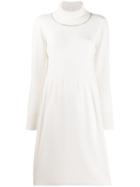 Fabiana Filippi Roll-neck Sweater Dress - White