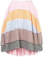 Comme Des Garçons Vintage Checkered Patchwork Skirt - Multicolour