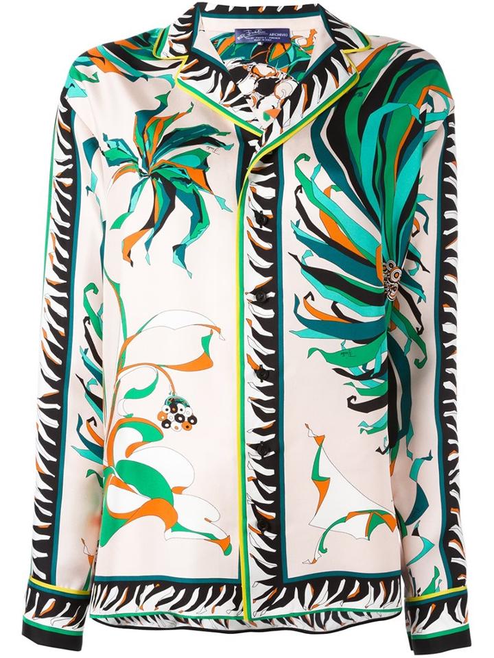 Emilio Pucci Pyjama Style Blouse