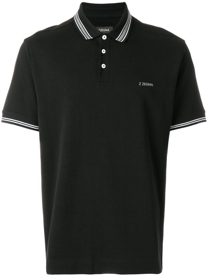 Z Zegna Classic Polo Shirt - Black