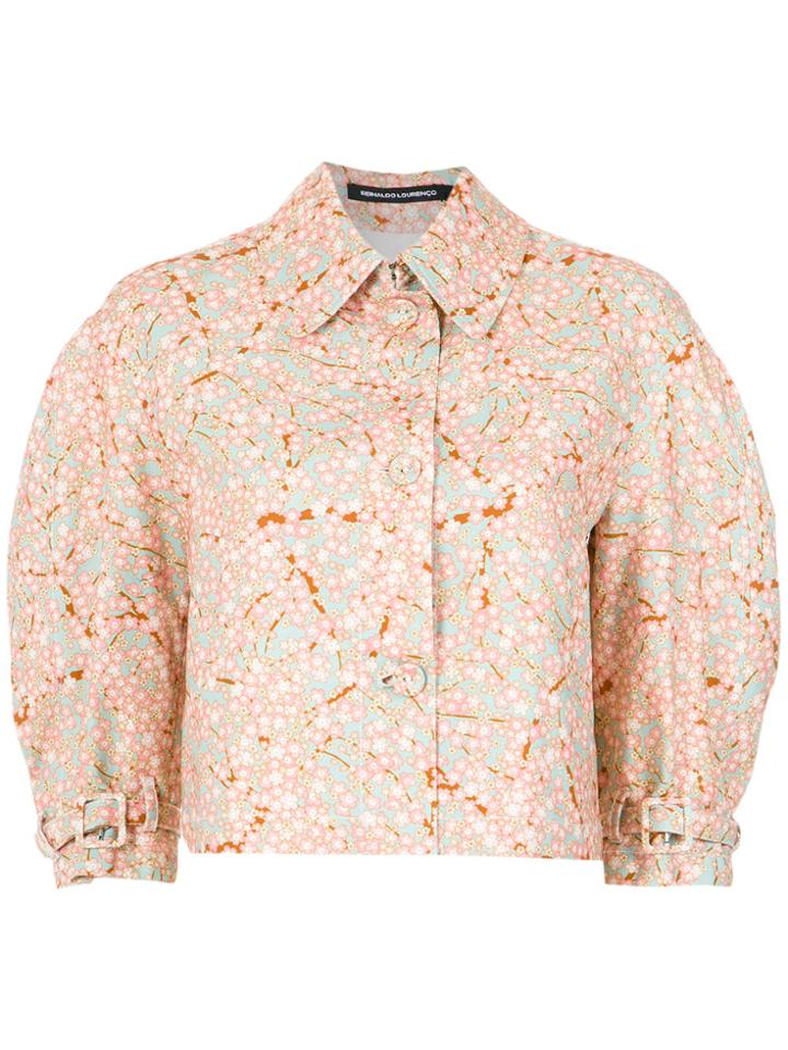 Reinaldo Lourenço Floral Cropped Jacket - Unavailable