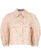 Reinaldo Lourenço Floral Cropped Jacket - Unavailable