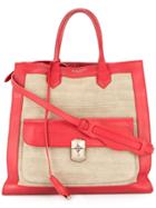 Balenciaga Vintage Padlock All Afternoon 2way Hand Tote Bag - Red