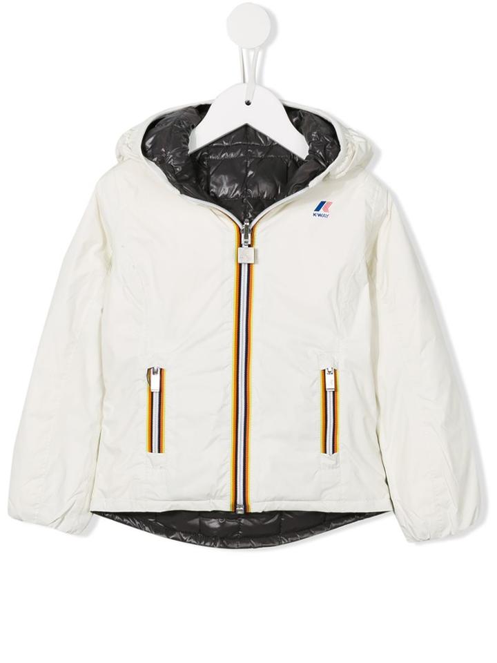 K Way Kids 'jacques' Reversible Padded Jacket, Girl's, Size: 12 Yrs