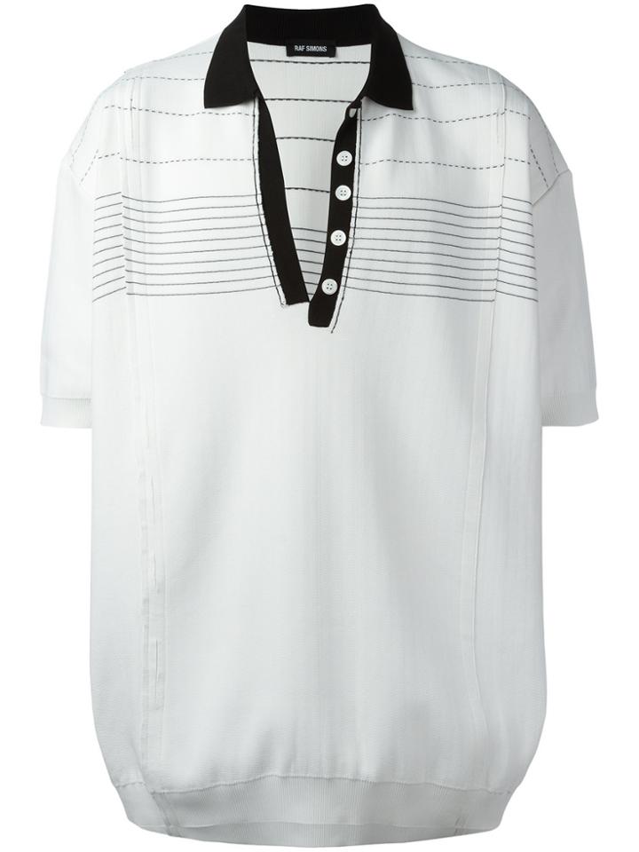 Raf Simons Oversized Polo Shirt - White