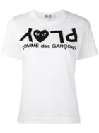 Comme Des Garçons Play Logo Print T-shirt - 1 White