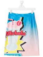 Marco Bologna Kids Milkshake Print Skirt - Blue