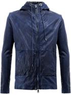 Giorgio Brato Panelled Hooded Jacket - Blue