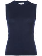 Oscar De La Renta Sleeveless Knitted Top - Blue